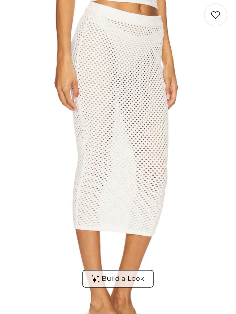NWOT SER.O.YA Soren Crochet Midi Skirt - Porcelain - Size XS